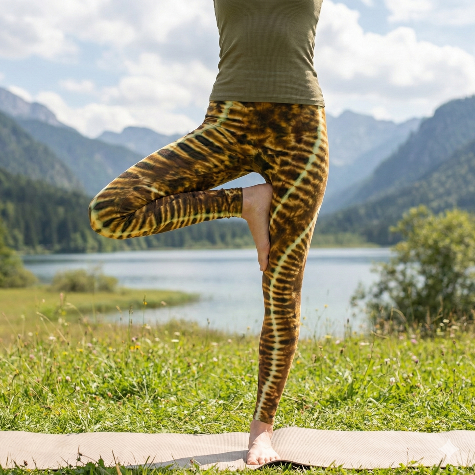 Batikované dámske legíny