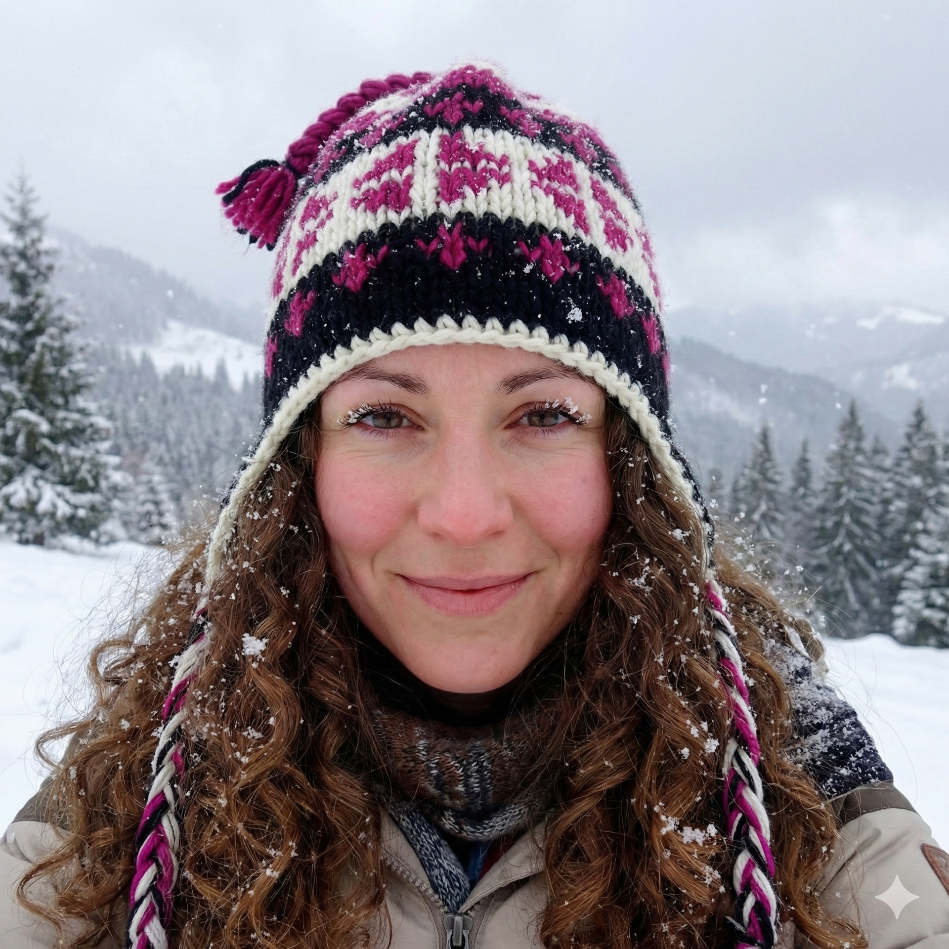 Vlnená čiapka zateplená flísom