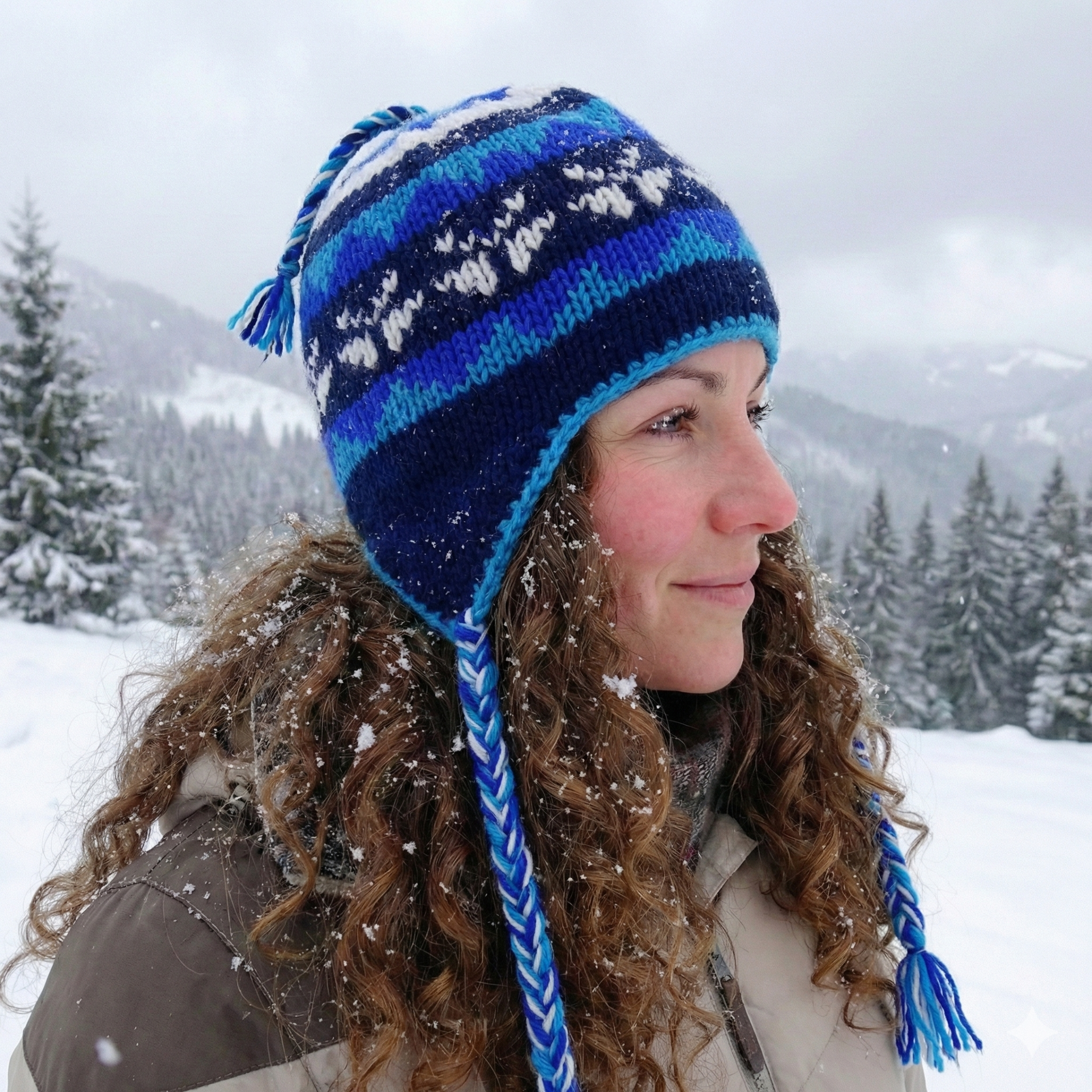 Vlnená čiapka zateplená flísom