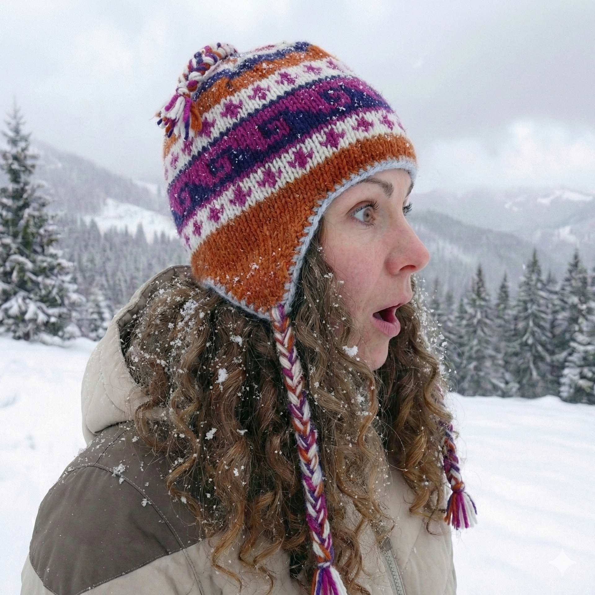 Vlnená čiapka zateplená flísom